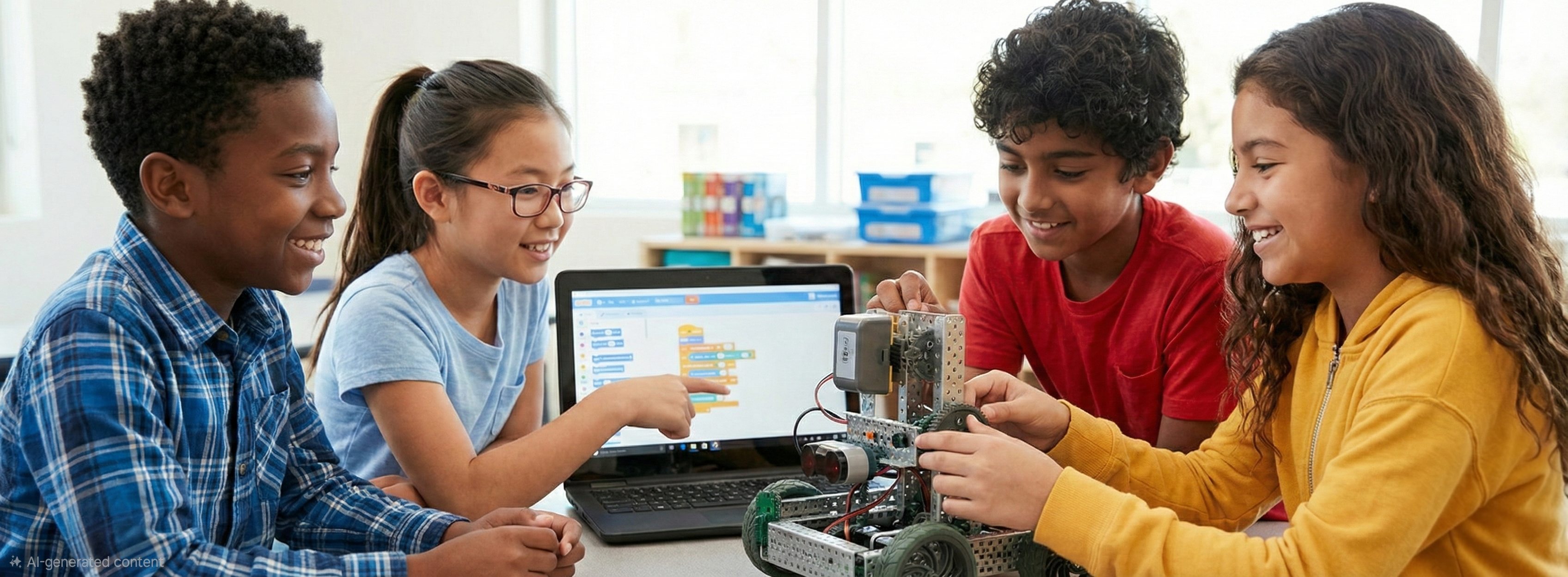 Students working together on a project